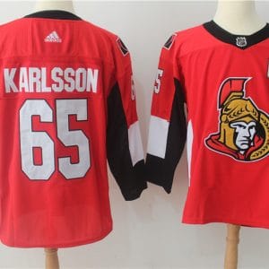 Ottawa Senators #65 Erik Karlsson Red Stitched Adidas Jersey