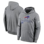 Buffalo Bills Gray Performance Pullover Hoodie