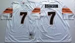 Mitchell And Ness Bengals #7 Boomer Esiason White Throwback Stitched Jersey