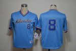 Brewers #8 Ryan Braun Blue 1982 Turn Back The Clock Stitched Jersey