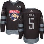 Panthers #5 Aaron Ekblad Black 1917-2017 100th Anniversary Stitched Jersey