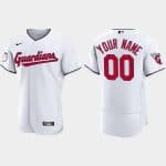 Cleveland Guardians Personalized Custom White Baseball Flex Base Stitched Jersey