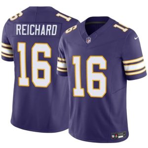 Minnesota Vikings #16 Will Reichard Purple 2023 F.U.S.E. Throwback Vapor Untouchable Limited Stitched Jersey