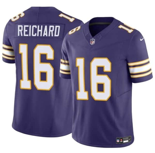 Minnesota Vikings #16 Will Reichard Purple 2023 F.U.S.E. Throwback Vapor Untouchable Limited Stitched Jersey