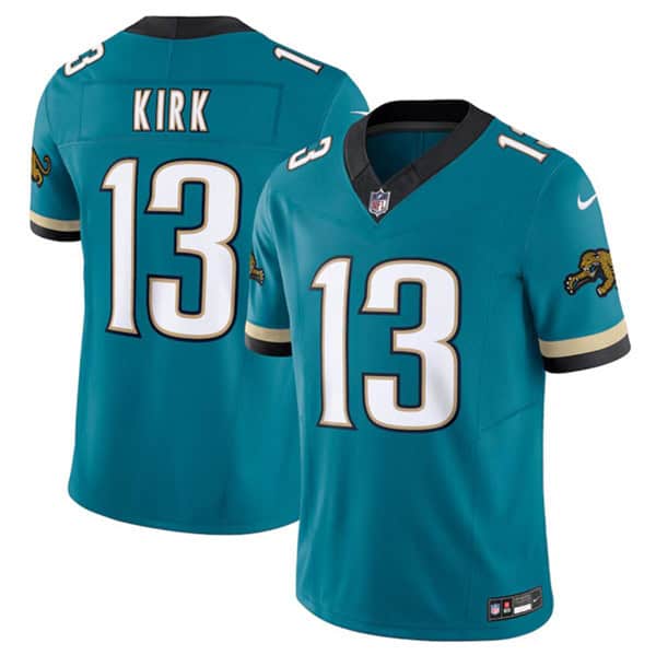Jacksonville Jaguars #13 Christian Kirk Teal 2024 F.U.S.E. Prowler Throwback Vapor Limited Stitched Jersey