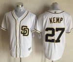 Padres #27 Matt Kemp White New Cool Base Stitched Jersey