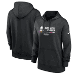 Cleveland Browns 2022 Black NFL Crucial Catch Therma Performance Pullover Hoodie(Run Small)