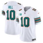 Miami Dolphins #10 Tyreek Hill White 2024 F.U.S.E Alternate With 3-Star C Patch Vapor Limited Stitched Jersey