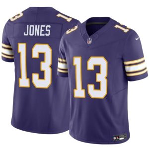 Minnesota Vikings #13 Daniel Jones Purple 2023 F.U.S.E. Throwback Vapor Untouchable Limited Stitched Jersey