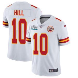 Chiefs #10 Tyreek Hill Red Super Bowl LIV Stitched Limited Rush Jersey