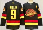 Vancouver Canucks #9 J.T. Miller Black 2024-25 With A Patch Alternate Stitched Jersey