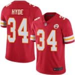 Chiefs #34 Carlos Hyde Red Vapor Untouchable Limited Stitched Jersey