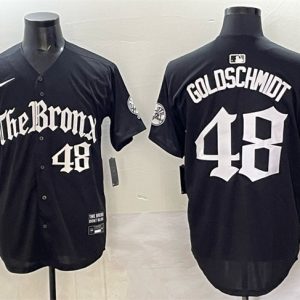 New York Yankees #48 Paul Goldschmidt Black 'Gothic Legacy Edition' Vapor Premier Limited Stitched Jersey