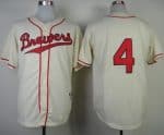 Brewers #4 Paul Molitor Cream 1948 Turn Back The Clock Stitched Jersey