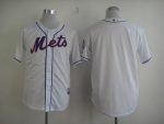 Mets Blank White Cool Base Stitched Jersey