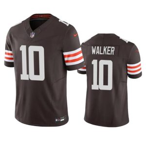 Cleveland Browns #10 P.J. Walker Brown 2023 F.U.S.E. Vapor Untouchable Limited Stitched Jersey