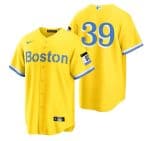 Boston Red Sox #39 Christian Arroyo Gold City Connect Stitched Baseball Jersey