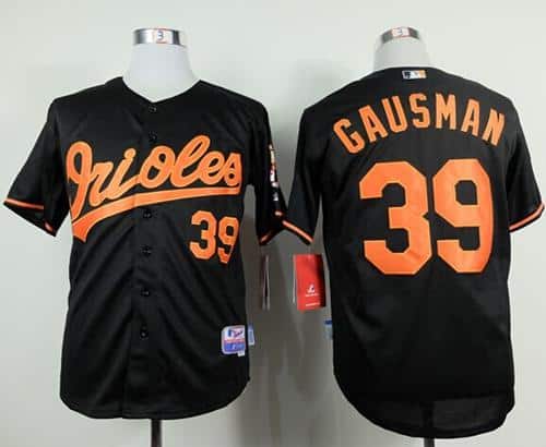 Orioles #39 Kevin Gausman Black Cool Base Stitched Jersey