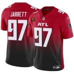 Atlanta Falcons #97 Grady Jarrett Red Black 2024 F.U.S.E With 4-Star C Patch Vapor Untouchable Limited Stitched Jersey