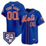 New York Mets Cutsom Royal 2024 Spring Training V2 Limited Stitched Jersey