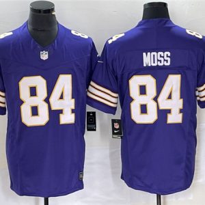 Minnesota Vikings #84 Randy Moss Purple 2023 F.U.S.E. Vapor Untouchable Limited Stitched Jersey
