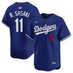 Los Angeles Dodgers #11 Roki Sasaki Royal 2025 Alternate Limited Stitched Jersey
