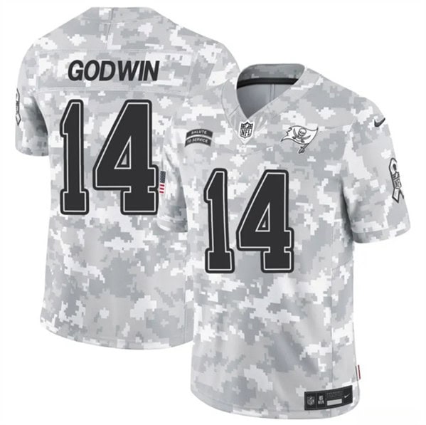 Tampa Bay Buccaneers #14 Chris Godwin Arctic Camo 2024 F.U.S.E. Salute To Service Limited Stitched Jersey