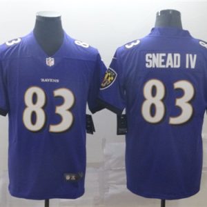 Baltimore Ravens #83 Willie Snead IV Purple Vapor Untouchable Jersey