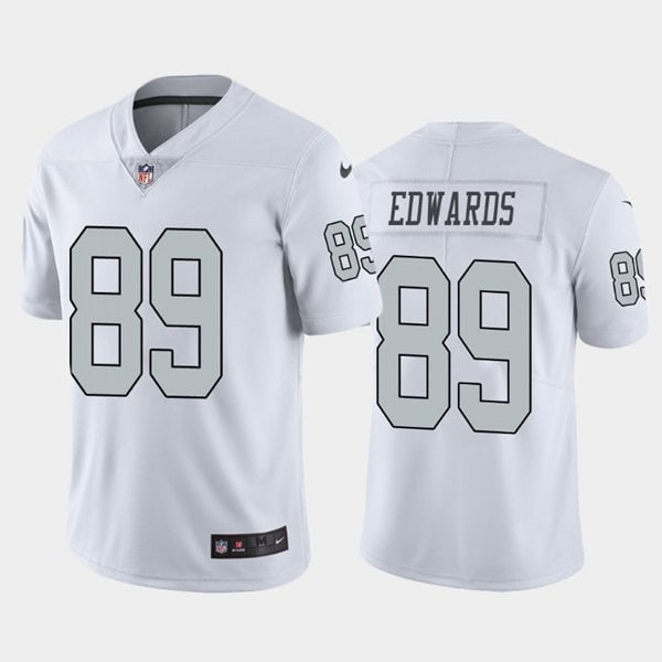 Las Vegas Raiders #89 Bryan Edwards White Color Rush Stitched Jersey