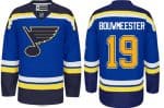 Blues #19 Jay Bouwmeester Light Blue Home Stitched Jersey