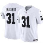 Las Vegas Raiders #31 Raheem Mostert White 2025 F.U.S.E. Vapor Stitched Jersey