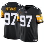 Pittsburgh Steelers #97 Cameron Heyward Black 2024 F.U.S.E. With Walter Payton Patch Vapor Limited Stitched Jersey