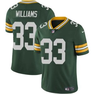 Green Bay Packers #33 Evan Williams Green Vapor Untouchable Limited Stitched Jersey
