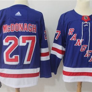 New York Rangers #27 Ryan McDonagh Royal Blue Stitched Adidas Jersey