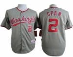 Nationals #2 Denard Span Grey Cool Base Stitched Jersey