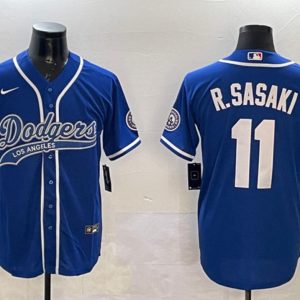Los Angeles Dodgers Custom Royal With Patch Cool Base Stitched Jersey