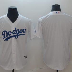 Los Angeles Dodgers White Blank Cool Base Stitched Jersey