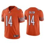 Chicago Bears #14 Andy Dalton Orange Vapor Untouchable Limited Stitched Jersey