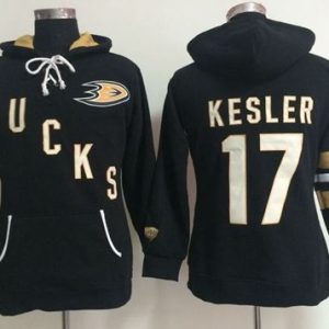 Anaheim Ducks #17 Ryan Kesler Black Old Time Heidi NHL Hoodie
