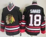 Blackhawks #18 Denis Savard Black CCM Throwback Stitched Jersey