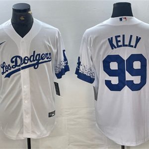 Los Angeles Dodgers #99 Joe Kelly White City Connect Cool Base Stitched Jersey