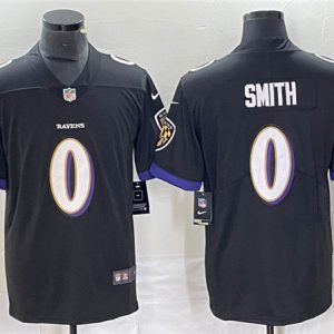 Baltimore Ravens #0 Roquan Smith Black Vapor Untouchable Limited Stitched Jersey