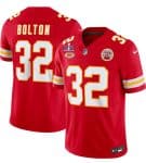 Kansas City Chiefs #32 Nick Bolton Red 2024 F.U.S.E. Super Bowl LVIII Patch With "NKH" Patch Vapor Untouchable Limited Stitched Jersey