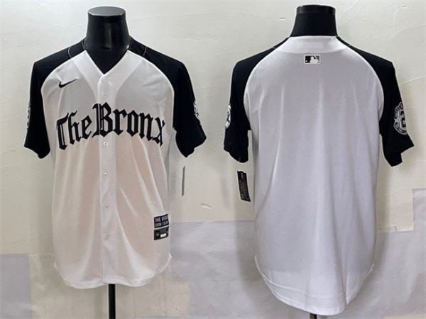 New York Yankees Blank White Black 'Gothic Legacy Edition' Vapor Premier Limited Stitched Jersey