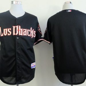Diamondbacks Blank Black Cool Base Stitched Jersey