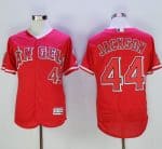 Angels Of Anaheim #44 Reggie Jackson Red Flexbase Authentic Collection Stitched Jersey