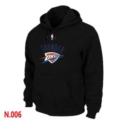 Mens Oklahoma City Thunder Black Pullover Hoodie 2