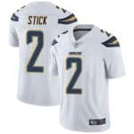 Los Angeles Chargers #2 Easton Stick White Vapor Untouchable Limited Stitched Jersey