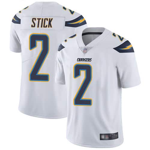 Los Angeles Chargers #2 Easton Stick White Vapor Untouchable Limited Stitched Jersey