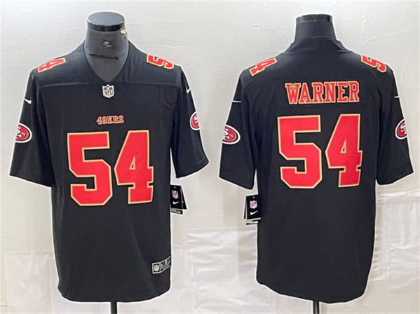 San Francisco 49ers #54 Fred Warner Black Vapor Untouchable Limited Stitched Jersey